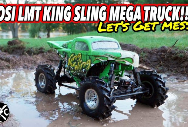 Losi LMT King Sling Mega Truck!!! Lets Get Messy! Unboxing & First Run