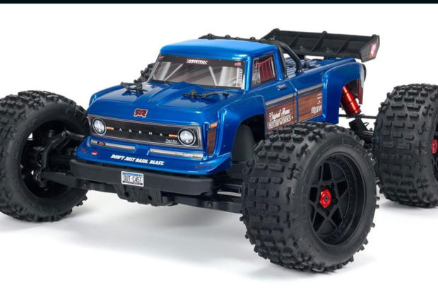 ARRMA Outcast 4S V2 BLX Monster Stunt Truck - Blue