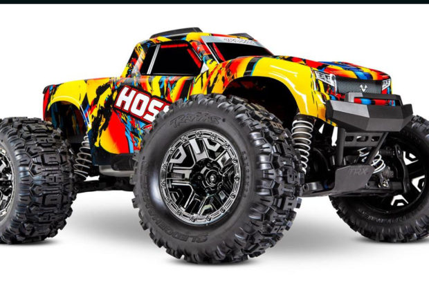 Traxxas Hoss 4X4 VXL RTR Monster Truck - Solar Flare